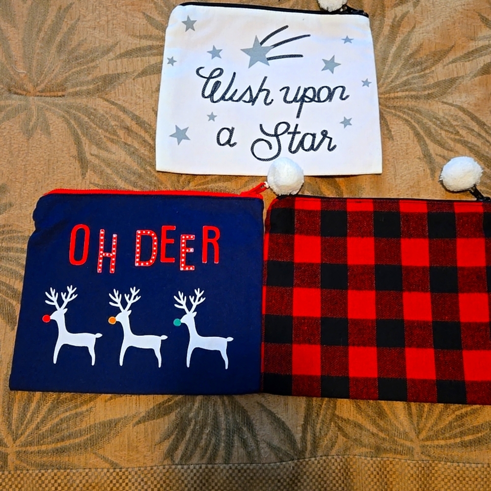 3 NWOT Makeup Bags